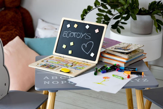 Ecotoys Laptop G068 Πίνακας Μαγνητικός / Μαυροπίνακας 30x22x22εκ. Blue