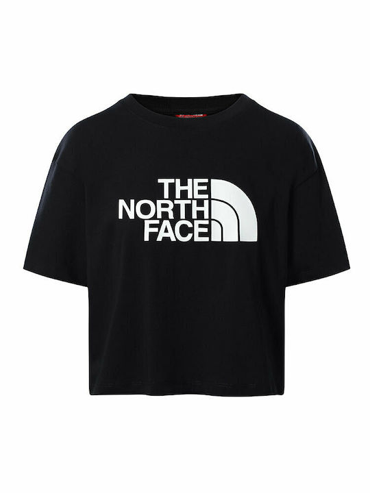 The North Face Damen Sportliches Crop Top Kurzarm Schwarz