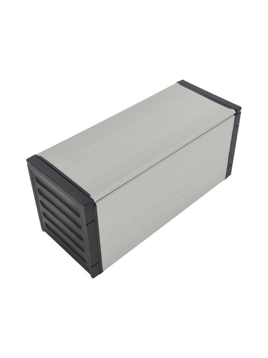 vidaXL Кошче Отпадъци Пластмасов Сив 85x34x40см 1бр