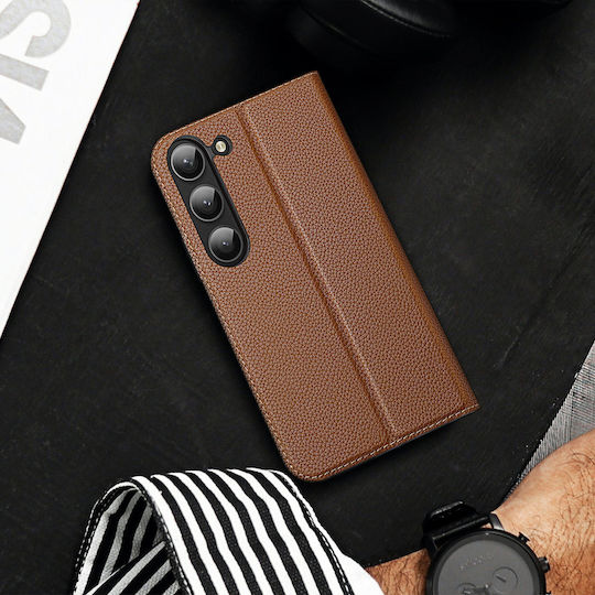 Dux Ducis Skin X2 Wallet Synthetic Leather Brown (Galaxy S23+)
