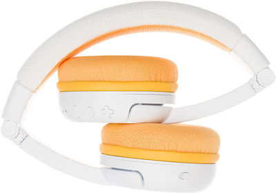 BuddyPhones School+ Wireless/Wired On Ear Kids' Headphones with 20 hours of Operation Yeloα