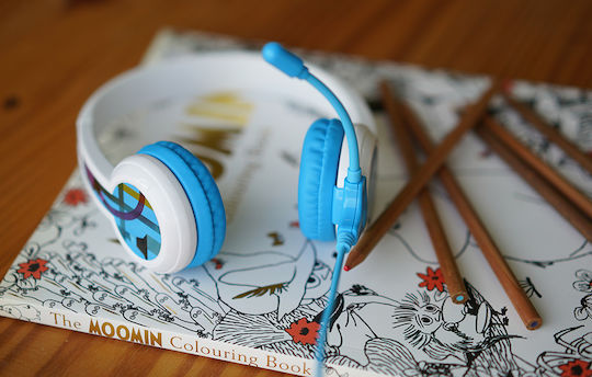 BuddyPhones StudyBuddy On Ear Multimedia Ακουστικά με μικρόφωνο και σύνδεση 3.5mm Jack σε Μπλε χρώμα