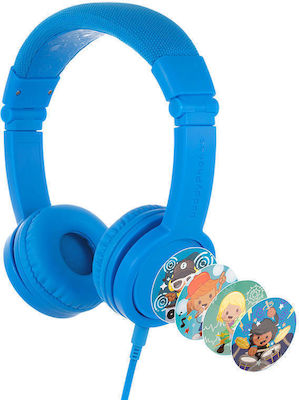 BuddyPhones Explore+ Wired On Ear Kids' Headphones Light Blue