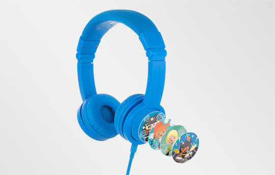 BuddyPhones Explore+ Жични On Ear Слушалки Светлосини