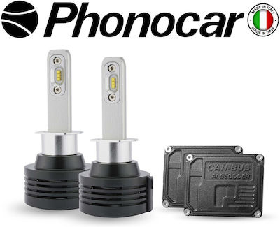 Phonocar Λάμπες Αυτοκινήτου H1 Canbus LED 6000K Ψυχρό Λευκό 12V 36W 2τμχ