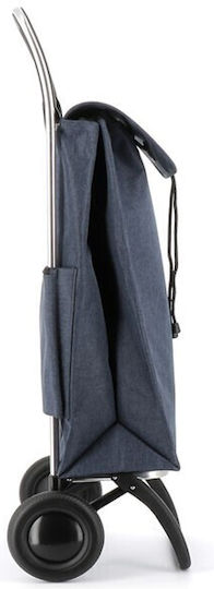 I-Max Tweed Текстил Пазарска количка Dark Blue 43лт