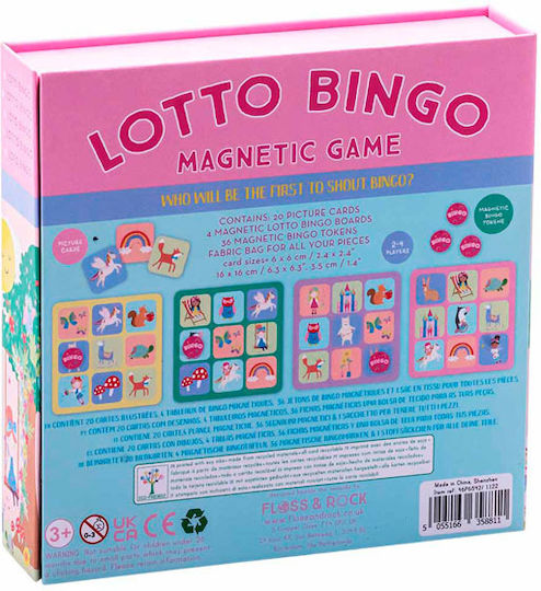 Επιτραπέζιο Παιχνίδι Lotto Bingo Rainbow Fairy για 2-4 Παίκτες 3+ Ετών (EN) Floss & Rock