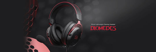 Redragon H386 Diomedes Over Ear Gaming Headset με σύνδεση 3.5mm / USB for PC / PS4 / XBOX