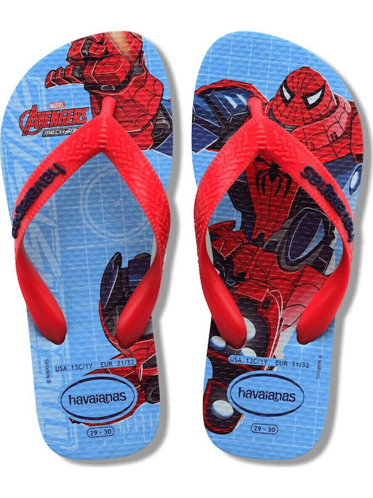 Kids' Flip Flops Spider-Man Light Blue