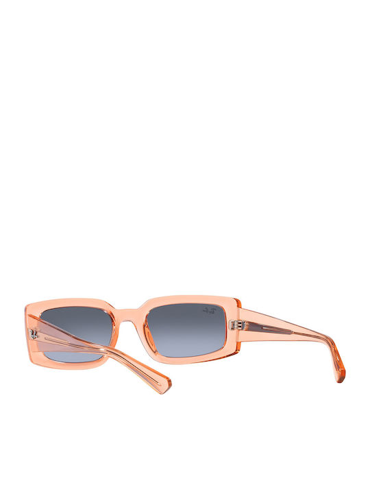 Ray Ban Kiliane Unisex Sunglasses with Orange Plastic Frame and Gray Gradient Lens