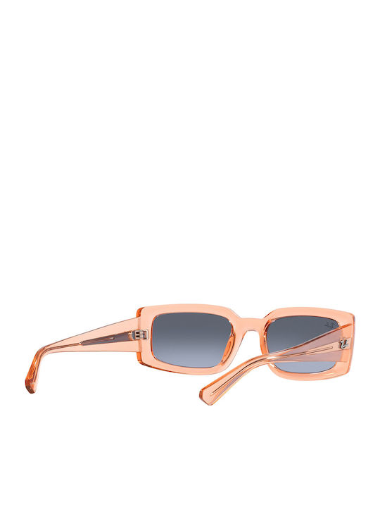 Ray Ban Kiliane Unisex Sunglasses with Orange Plastic Frame and Gray Gradient Lens