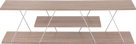 TV Stand Tars Sonoma / White L120xW32xH33cm