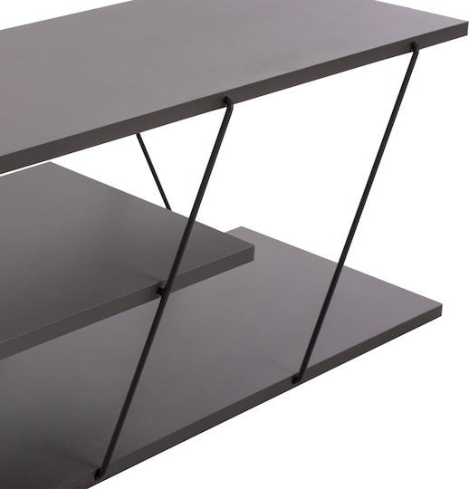 Έπιπλο Τηλεόρασης Tars Γκρι Μ120xΠ32xΥ33cm