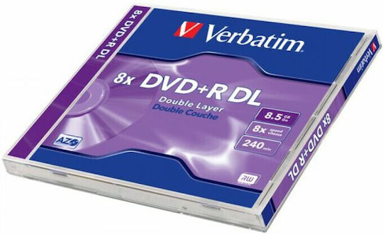 Verbatim Εγγράψιμο DVD+R 8x Dual Layer 8.5GB 1τμχ