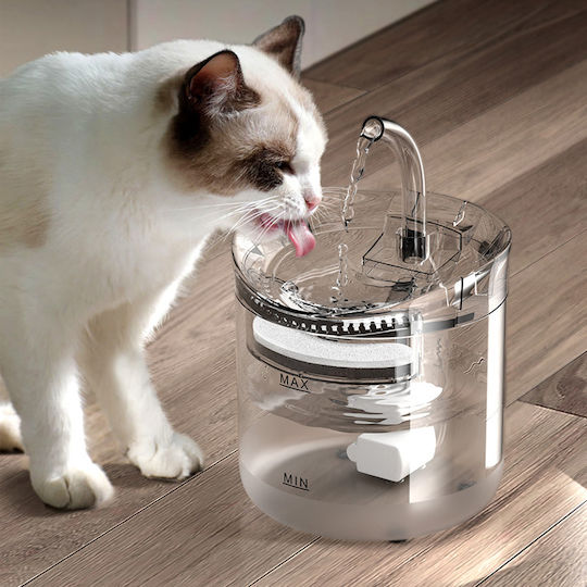 Automatic Waterer / Fountain for Dog & Cat 1.8lt in Transparent Color