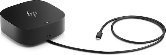 HP G5 USB-C Docking Station with HDMI/DisplayPort 4K PD Ethernet and Support for 2 Monitors Black