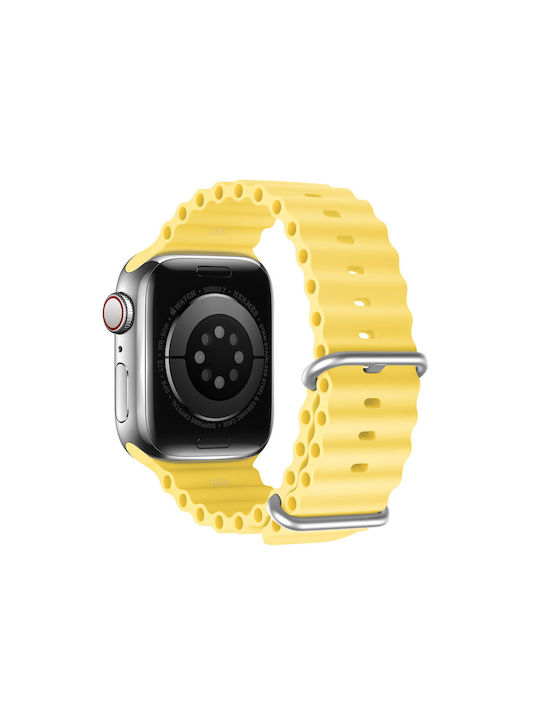 Dux Ducis Oceanwave Version Strap Silicone Yellow (Apple Watch 42/44/45mm)