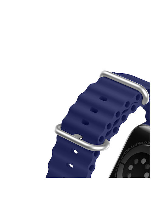 Dux Ducis OceanWave Version Λουράκι Σιλικόνης Navy Μπλε (Apple Watch 38/40/41mm)