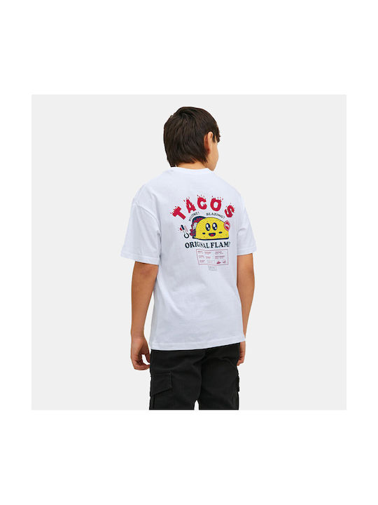 Jack & Jones Kinder-T-Shirt Weiß