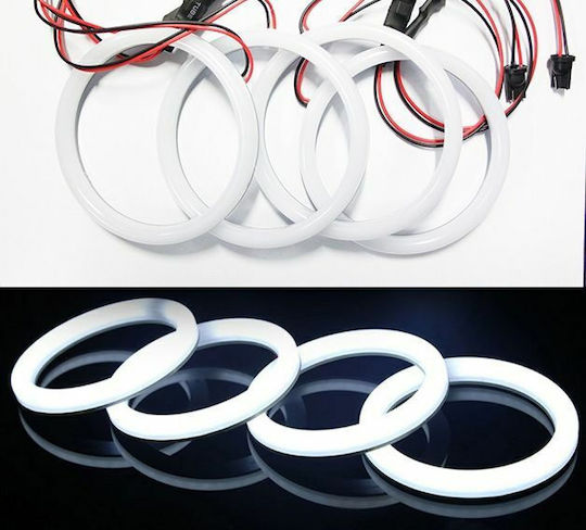 Car Headlight Angel Eyes Rings 12V White Color 1pcs