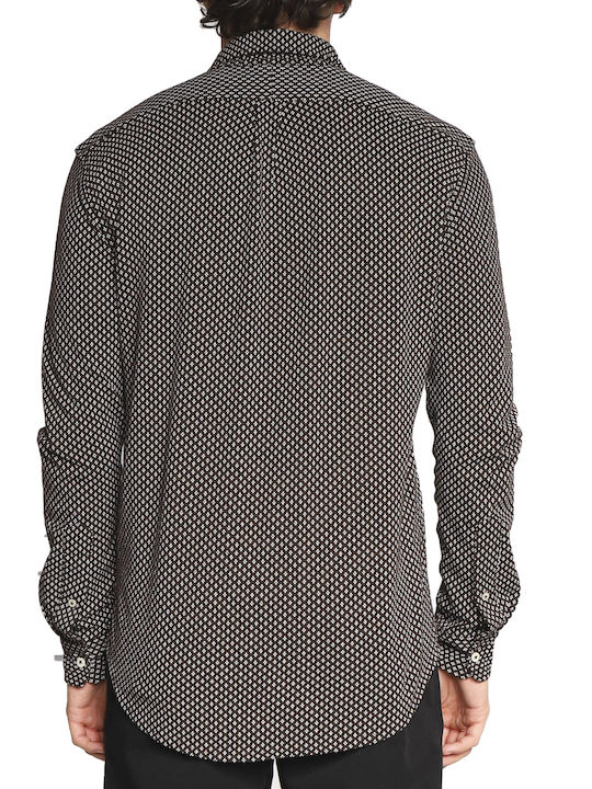 Ralph Lauren Men's Shirt Long Sleeve Brown