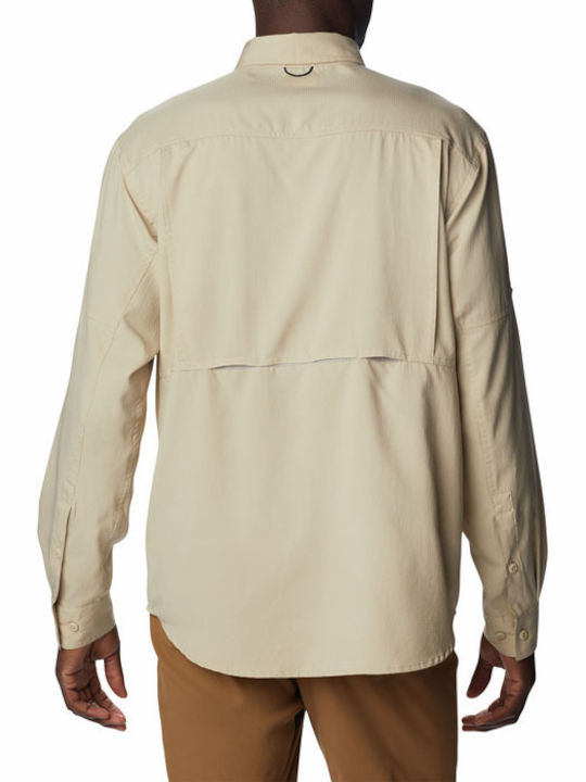 Columbia Ridge Men's Shirt Long Sleeve Beige