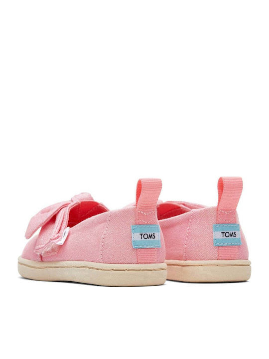 Kids Espradrilles with Hoop & Loop Closure Pink