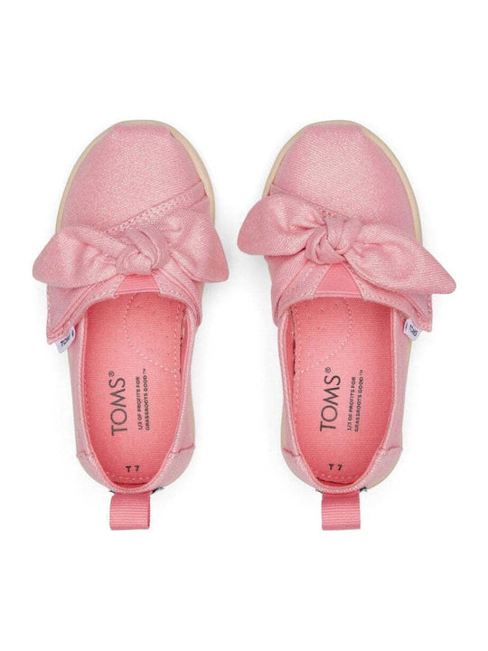 Kids Espradrilles with Hoop & Loop Closure Pink