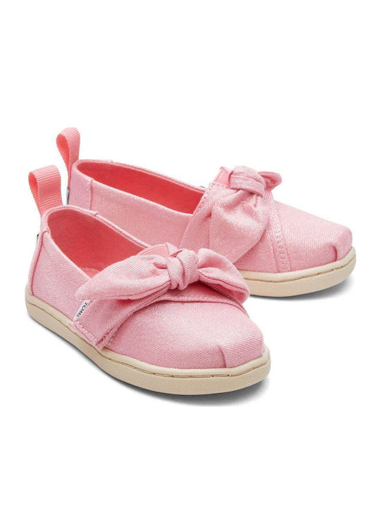 Kids Espradrilles with Hoop & Loop Closure Pink