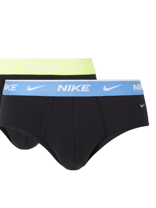 Nike Ανδρικά Σλιπ Μαύρα Μονόχρωμα 2Pack