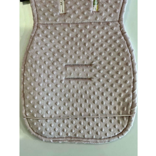 La Millou Stroller Seat Liner Double Sided Abc Fruits 36.5x85cm Pink