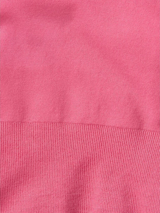 Damen Sommer Crop Top Ärmellos Carmine Rose