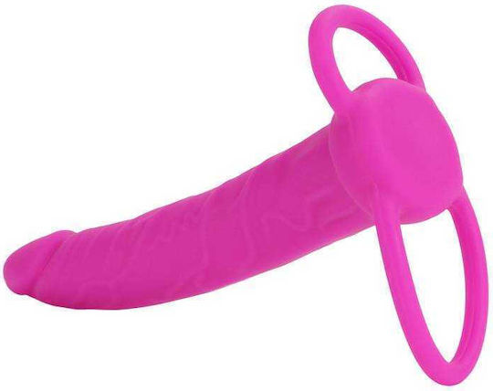 Calexotics Accommodator Dual Penetrator με Dildo 13cm σε Φούξια Χρώμα