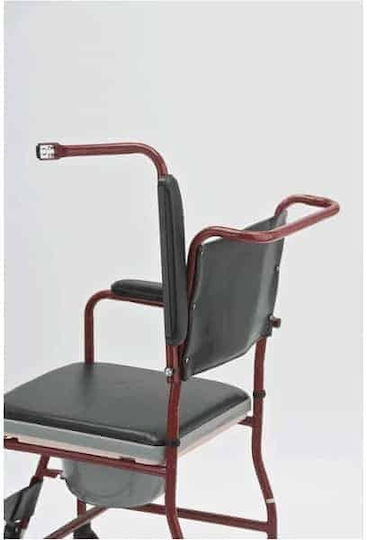 Alfa Care AC-32 Αναπηρικό Αμαξίδιο Μπάνιου Απλού Τύπου 45cm 10-504-027 Κόκκινο