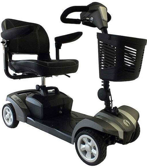 Electric Mobility Rascal Veo Sport Rollstuhl Scooter mit Klappbarem Rücken Blau