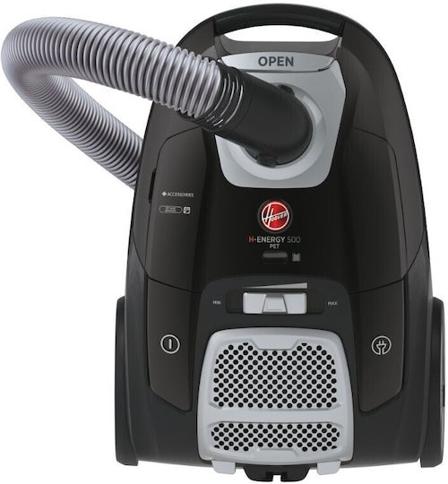 Hoover HE520PET 011 Ηλεκτρική Σκούπα 700W με Σακούλα 3.5lt Μαύρη