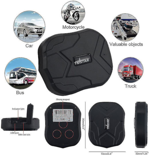 Αδιάβροχο IP65 GPS Tracker με GPRS, 2G, LBS για Φορτηγά & Σκάφη