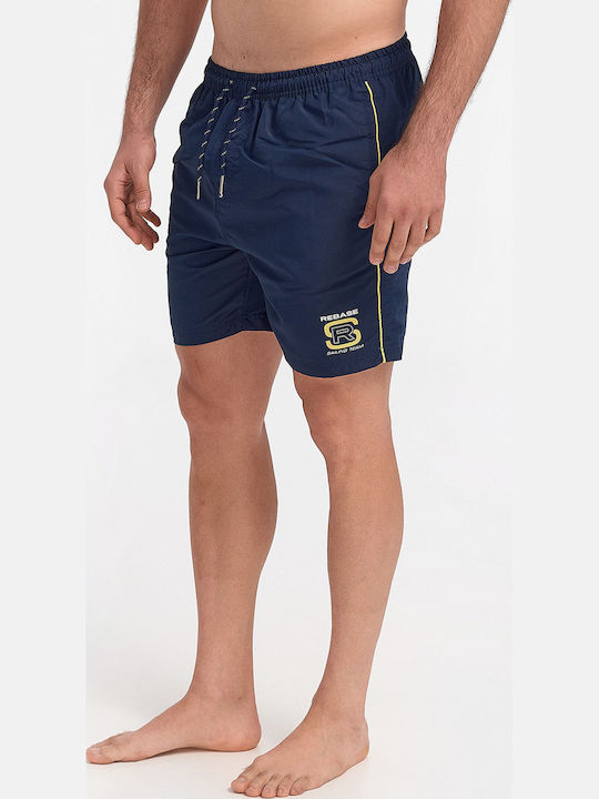 Herren Badebekleidung Shorts Marineblau Gestreift