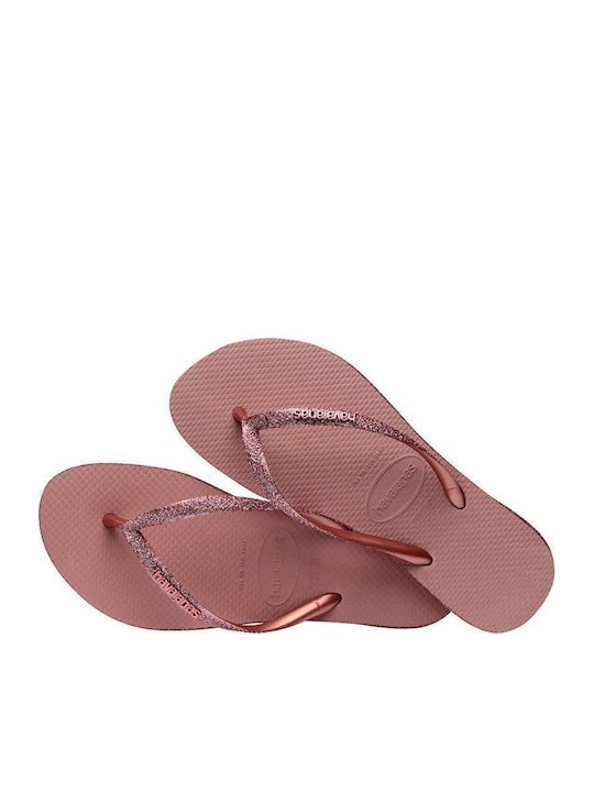 Slim Sparkle II Damen Zehentrenner Golden Blush