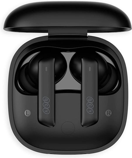 QCY MeloBuds ANC HT05 Bluetooth Handsfree Ακουστικά με Θήκη Φόρτισης Μαύρα