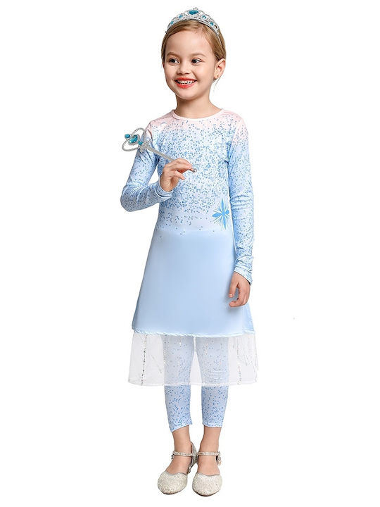 Ice Princess Princess Costume - Blue 2 Pieces