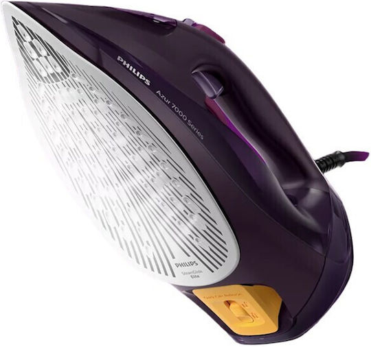 Philips Azur 7000 Series Dampfbügeleisen 3000W mit kontinuierlicher Dampfabgabe 55g/min Purple