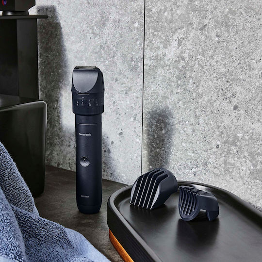 Panasonic Επαναφορτιζόμενη Κουρευτική Μηχανή Μαύρη ER-CKN2-A301