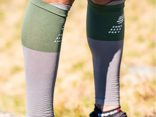 Compressport R2 V2 Ελαστική Περικνημίδα Green / Grey