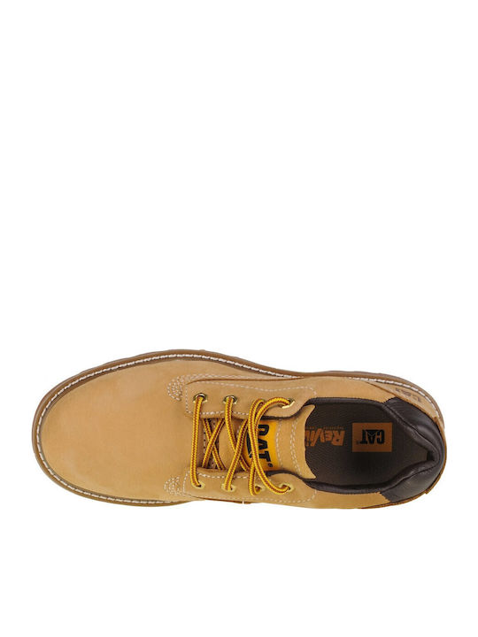 Men's Leather Casual Shoes Yellow