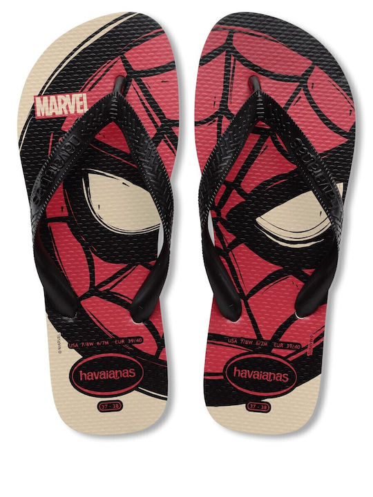 Top Marvel Herren Flip Flops Schwarze