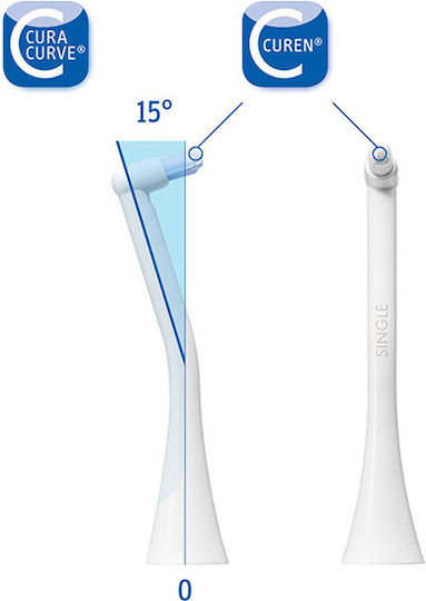Curaprox Hydrosonic Ortho/Pro Single Electric Toothbrush Replacement Heads 2pcs