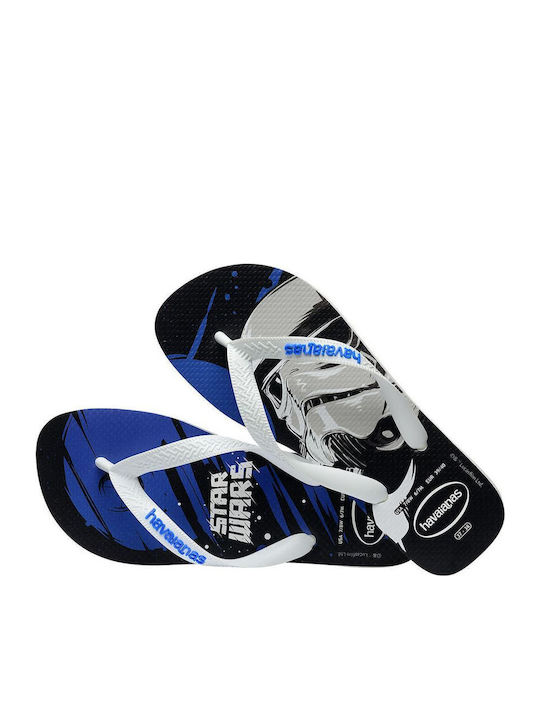 Star Wars Darth Vader Men's Flip Flops White-Star/Blue-White