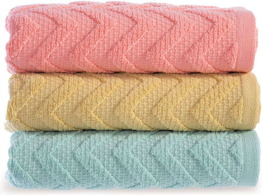 Nef-Nef Homeware Bath Towel Gilian 70x140cm Yellow Weight 550gr/m²