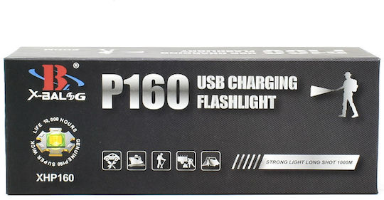 X-Balog Φακός LED με Μέγιστη Φωτεινότητα 15000lm
